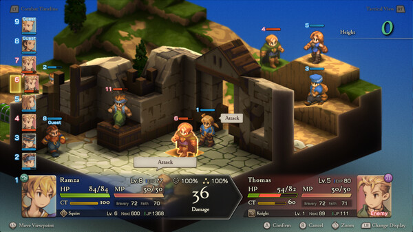 Final Fantasy Tactics: The Ivalice Chronicles - capture d'écran 1 (gameplay PC)
