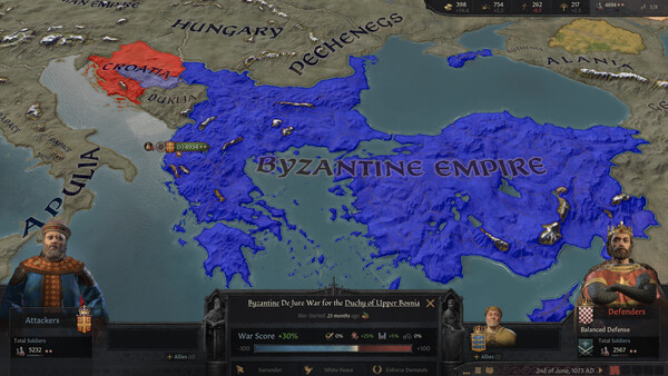 Crusader Kings III - capture d'écran 3 (gameplay PC)