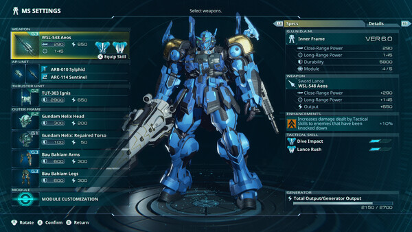 Gundam Rogue Orbit - capture d'écran 5 (gameplay PC)