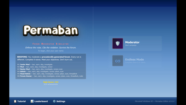 Permaban - capture d'écran 1 (gameplay PC)