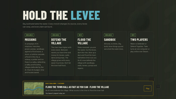 Hold the Levee - capture d'écran 1 (gameplay PC)