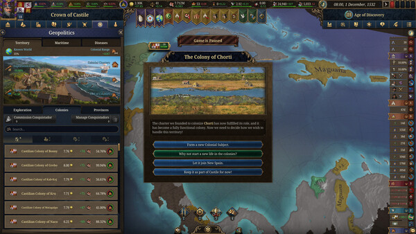 Europa Universalis V - capture d'écran 6 (gameplay PC)