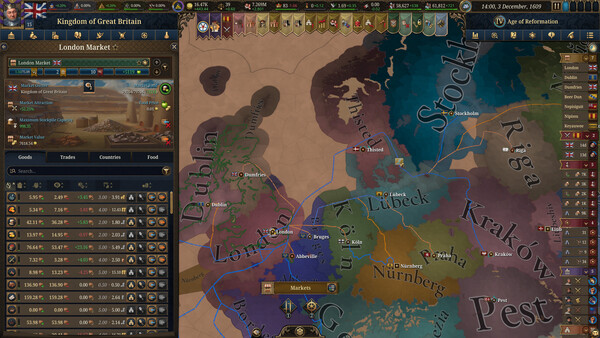 Europa Universalis V - capture d'écran 4 (gameplay PC)