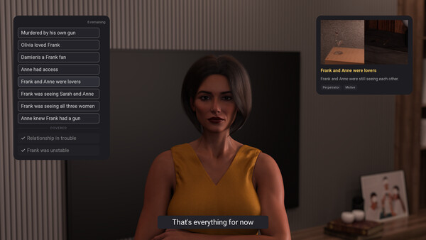 Murders & Mistresses - capture d'écran 6 (gameplay PC)