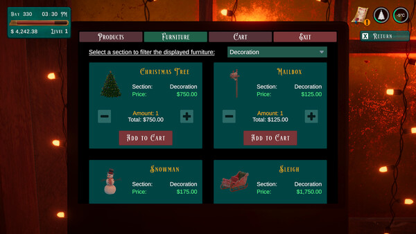The Christmas Bakeshop - capture d'écran 5 (gameplay PC)