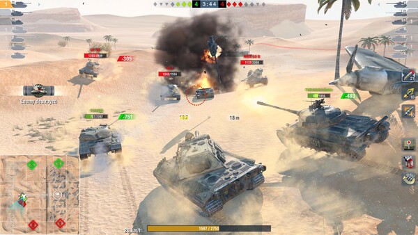 World of Tanks: Blitz - capture d'écran 1 (gameplay PC)