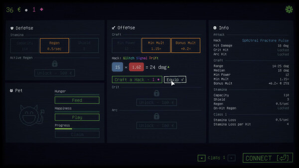 Hack 42: Typing Incremental - capture d'écran 4 (gameplay PC)