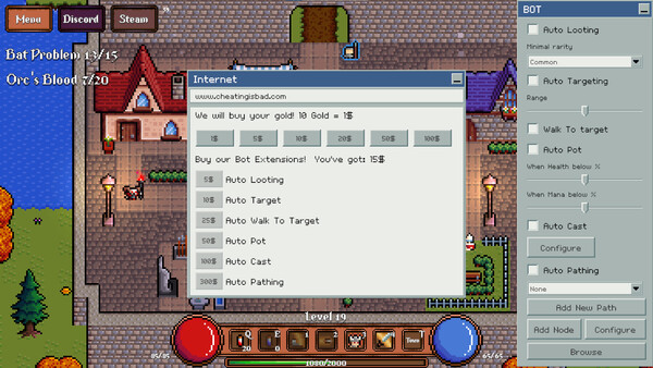 Game About Botting in an MMORPG - capture d'écran 6 (gameplay PC)