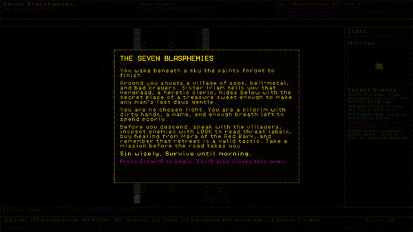 Seven Blasphemies - capture d'écran 4 (gameplay PC)