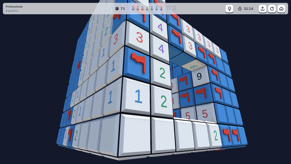 Cube Sweeper: 3D Minesweeper - capture d'écran 3 (gameplay PC)