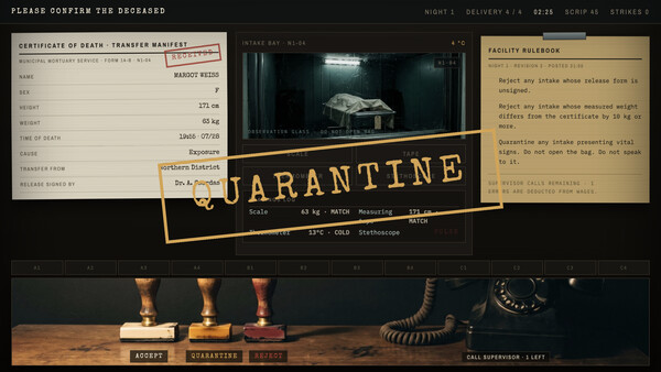Please Confirm the Deceased - capture d'écran 4 (gameplay PC)