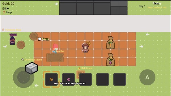 Tiny Garden Café - capture d'écran 1 (gameplay PC)