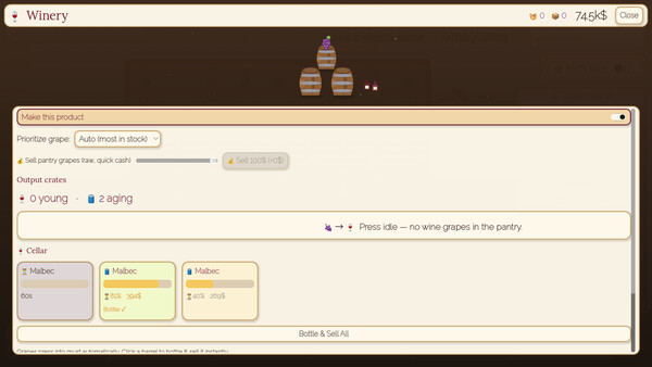 Grape by Grape - capture d'écran 1 (gameplay PC)
