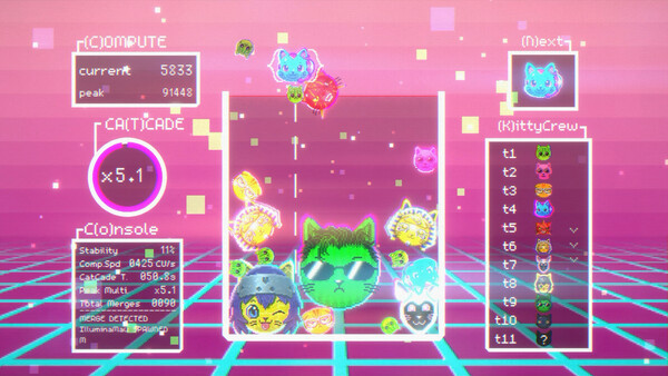 CyberKitty: Neon Merge - capture d'écran 3 (gameplay PC)