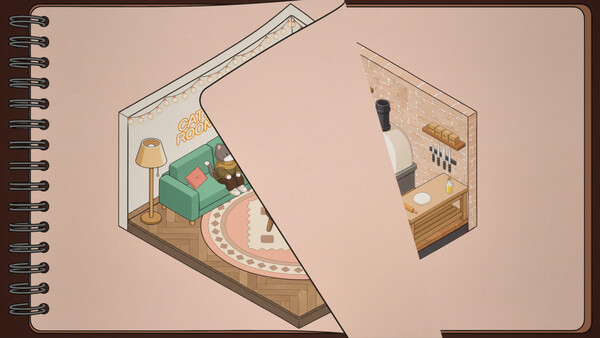Cat Rooms: Sticker Decor! - capture d'écran 4 (gameplay PC)