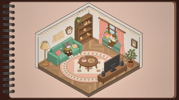 Cat Rooms: Sticker Decor! - capture d'écran 5 (gameplay PC)