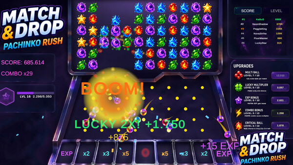 Match & Drop: Pachinko Rush - capture d'écran 2 (gameplay PC)