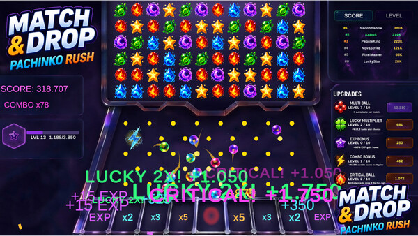 Match & Drop: Pachinko Rush - capture d'écran 5 (gameplay PC)