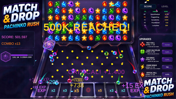 Match & Drop: Pachinko Rush - capture d'écran 4 (gameplay PC)