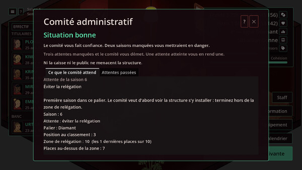 Just One More Season - capture d'écran 3 (gameplay PC)