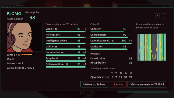 Just One More Season - capture d'écran 6 (gameplay PC)