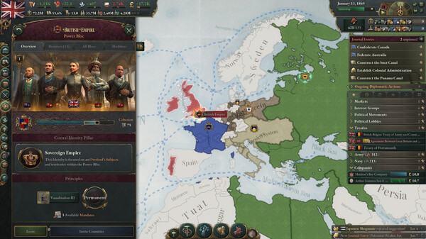 Victoria 3 - capture d'écran 1 (gameplay PC)