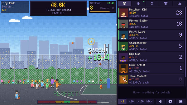 Idle Hoops - capture d'écran 2 (gameplay PC)