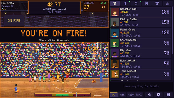 Idle Hoops - capture d'écran 1 (gameplay PC)