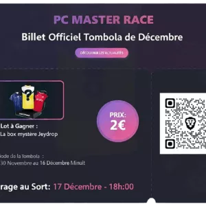 Ticket de tombola décembre 2025
